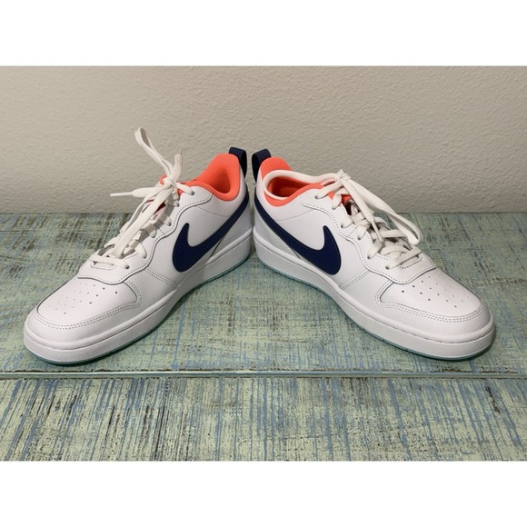 Size 6 (GS) - Nike Court Borough 2 Low White Dark Purple Dust New. - Picture 4 of 10